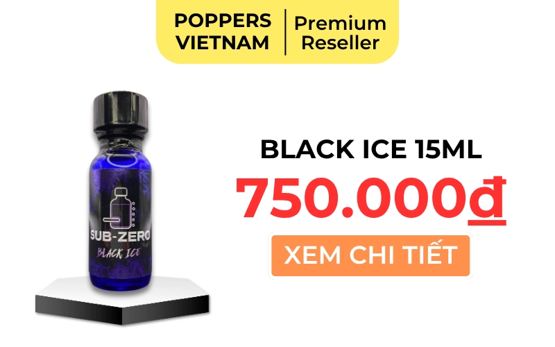 Chai popper Sub-Zero Black Ice giá 750k