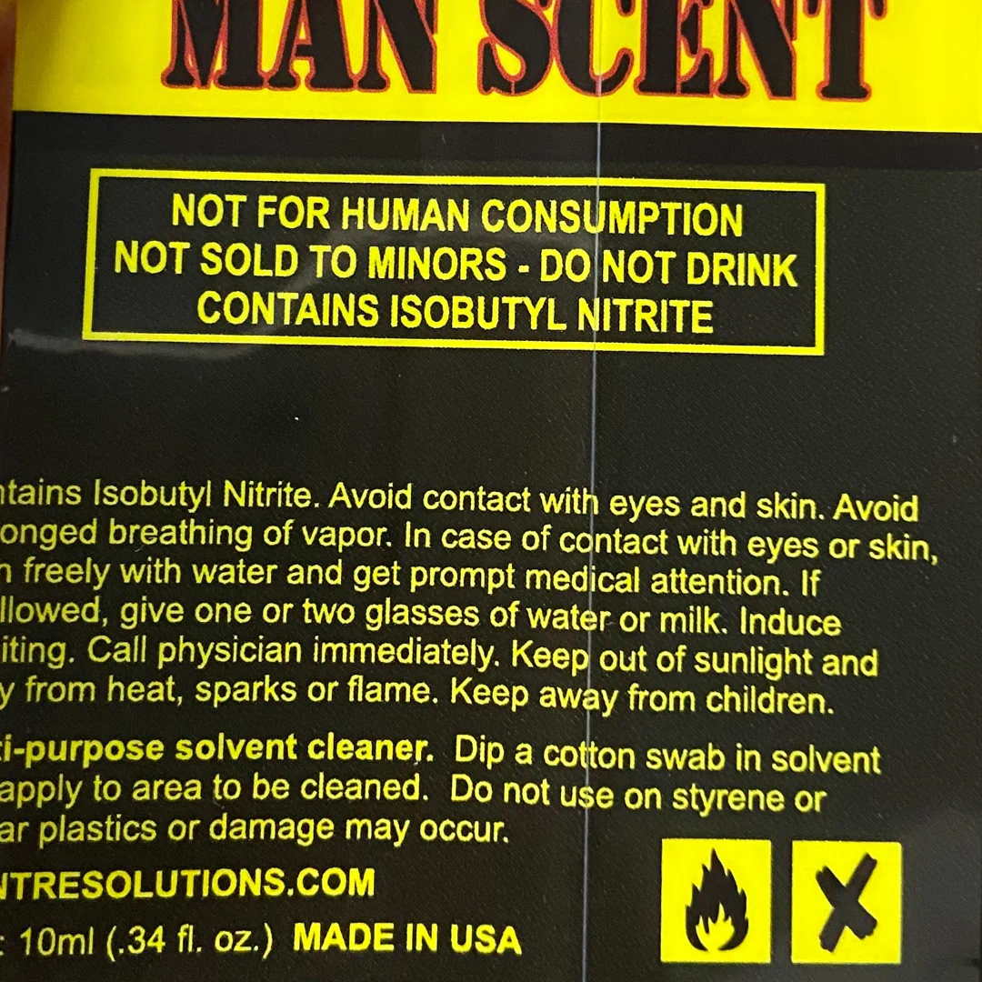 Thành phần của Man Scent USA Popper 10ml