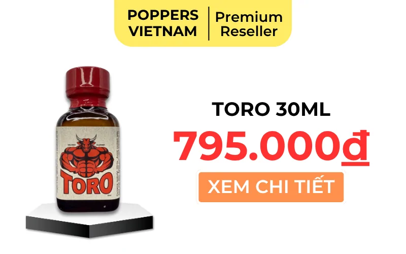 Nút button mua chai popper Toro 30ml tại Poppers Việt Nam với giá 795k