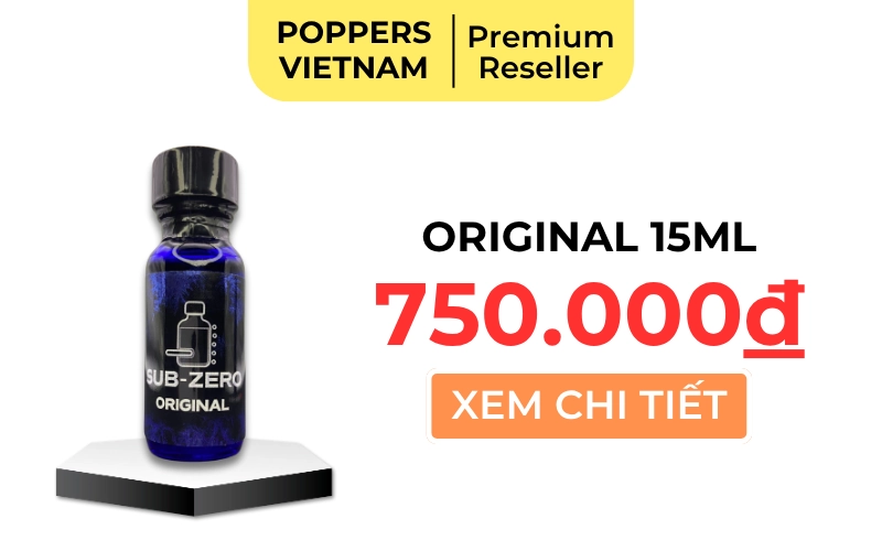 Chai popper Sub-Zero Black Ice giá 750k