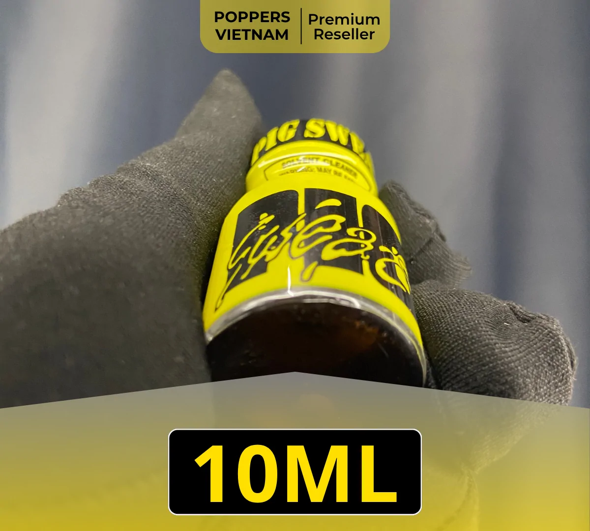 Chai popper Pig Sweat 10ml chính hãng USA được khách hàng tin tưởng nhờ khả năng cân bằng và hiệu ứng kéo dài của nó