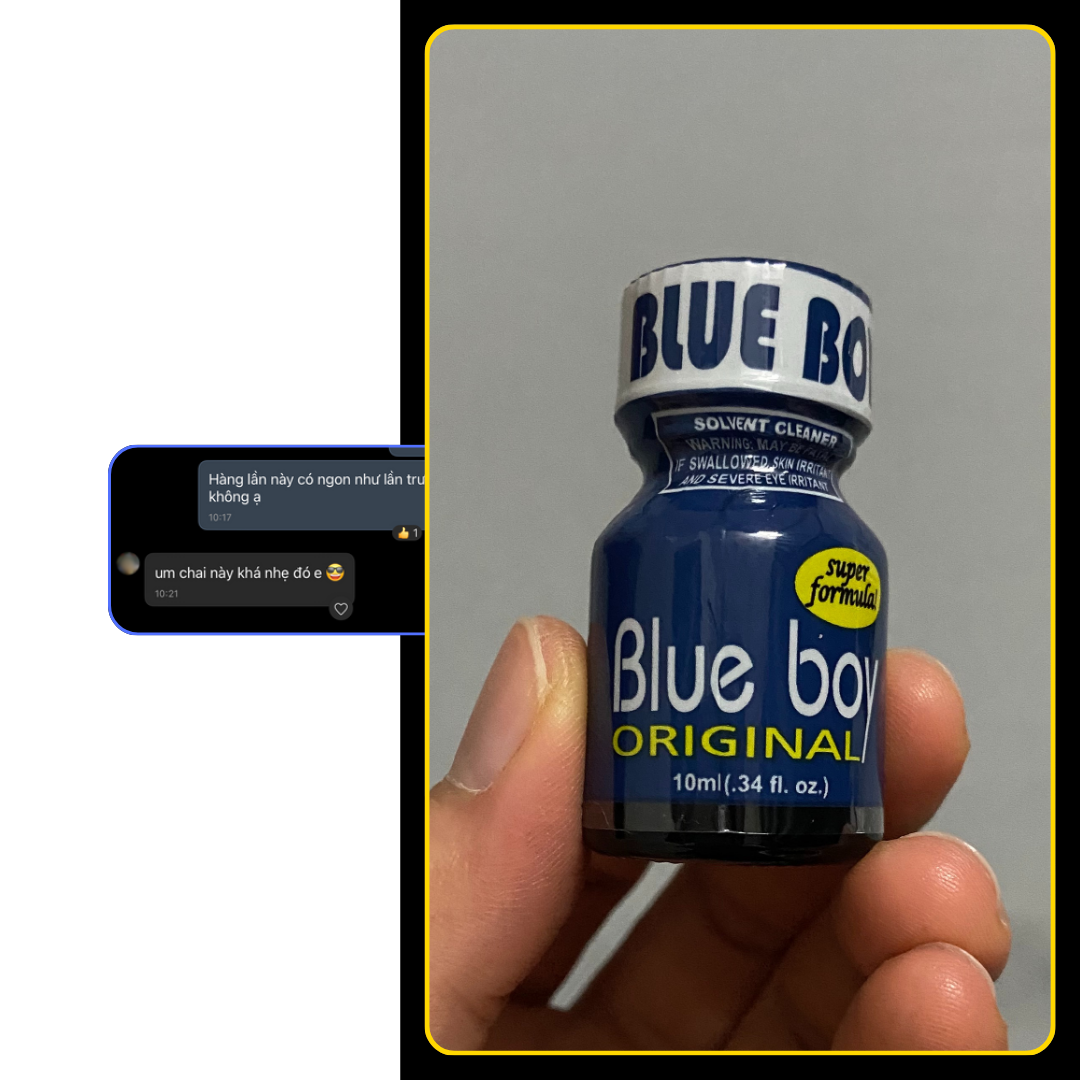 Khách hàng review sau khi sử dụng Blue Boy Original 10ml