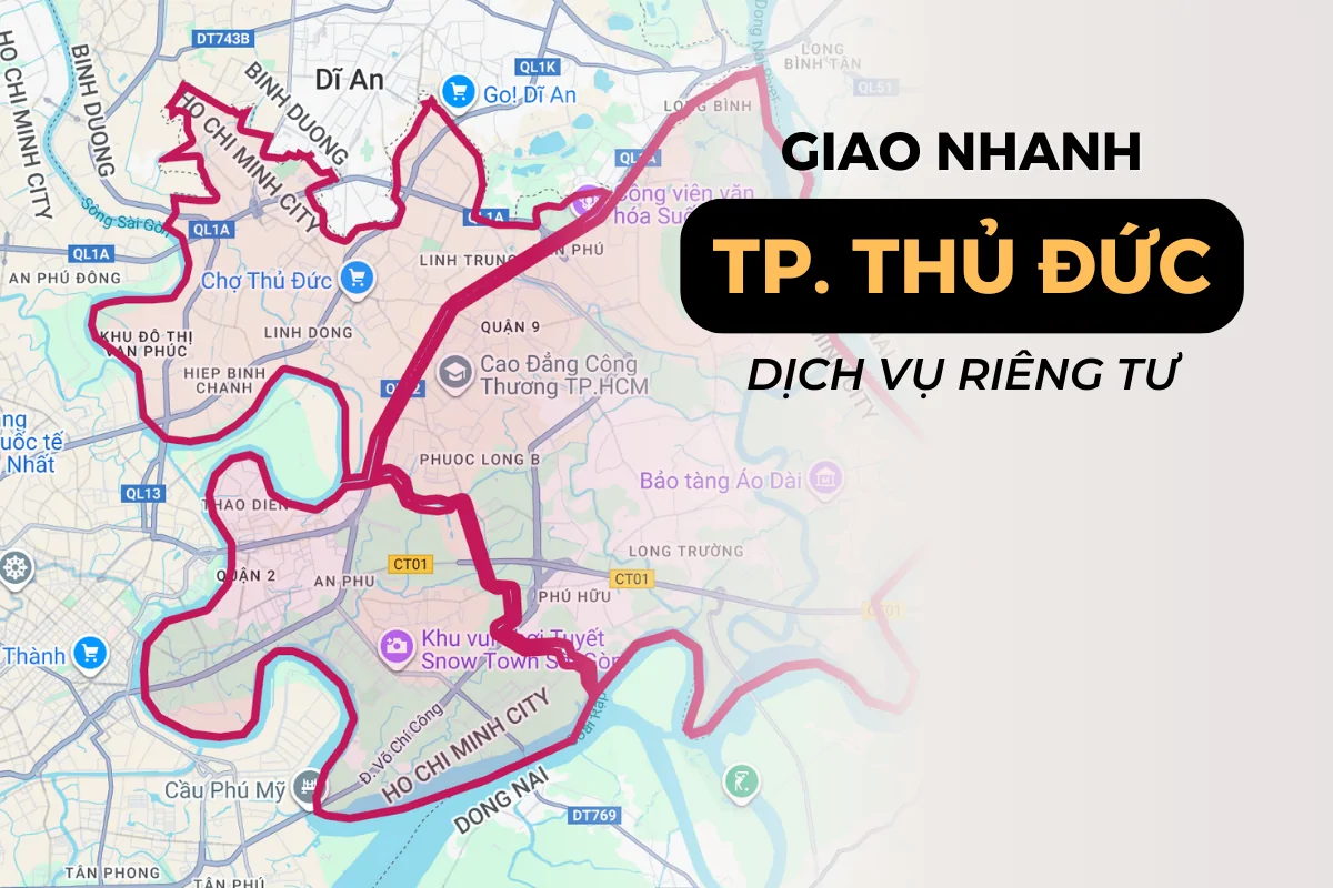 Bản đồ thành phố Thủ Đức - Nơi Poppers Việt Nam được nhiều khách hàng đánh giá là chính hãng và uy tín