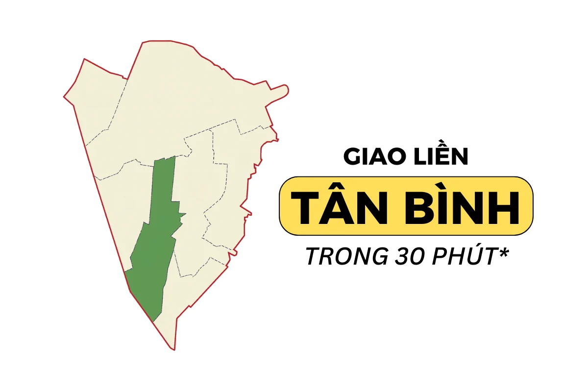 Bản đồ quận Tân Bình - Nơi poppers Việt Nam giao hàng chỉ 30 phút.