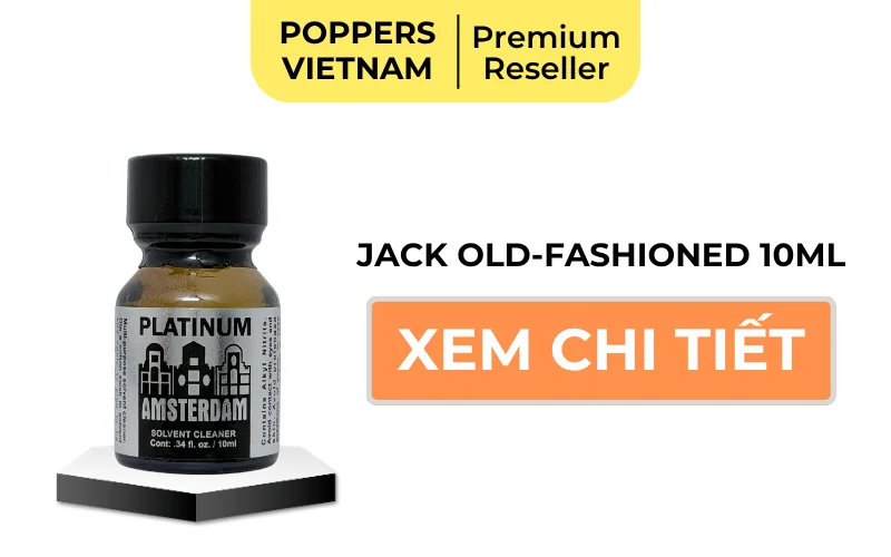Nút button xem chi tiết chai popper Amsterdam Platinum 10ml.