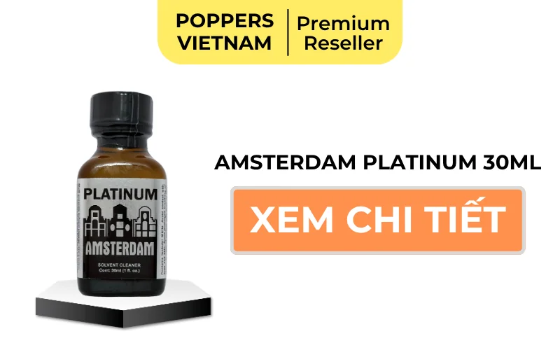 Nút nutton xem chi tiết chai popper Amsterdam Platinum 30ml.