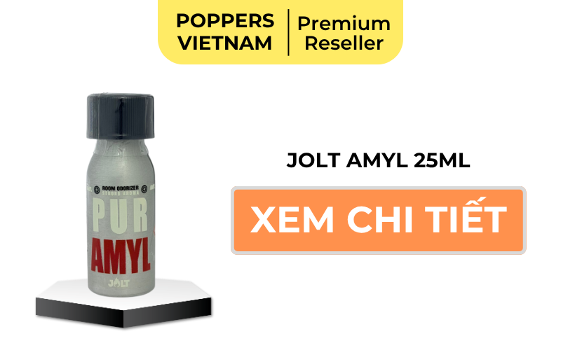 Nút button xem chi tiết chai popper Jolt 25ml.