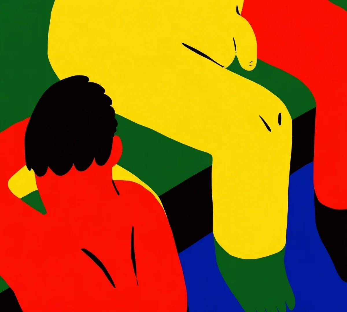 Hình ảnh thiết kế phong cách hoạt hình minh hoạ việc đừng quên cậu em phía sau để giảm thiểu tình trạng bị xìu.