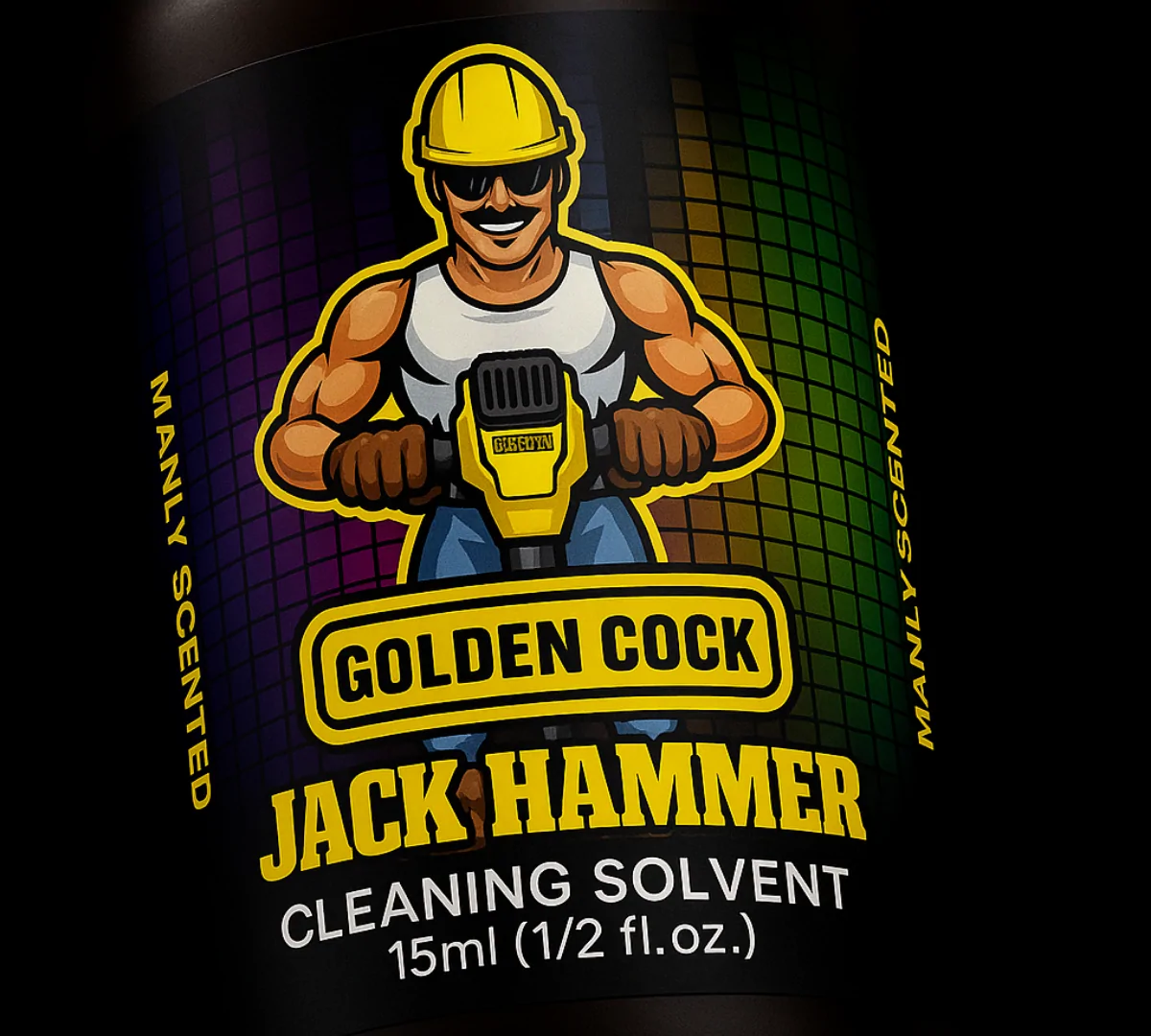 Cận cảnh nhãn chai Golden Cock Jack Hammer 15ml chính hãng Mỹ
