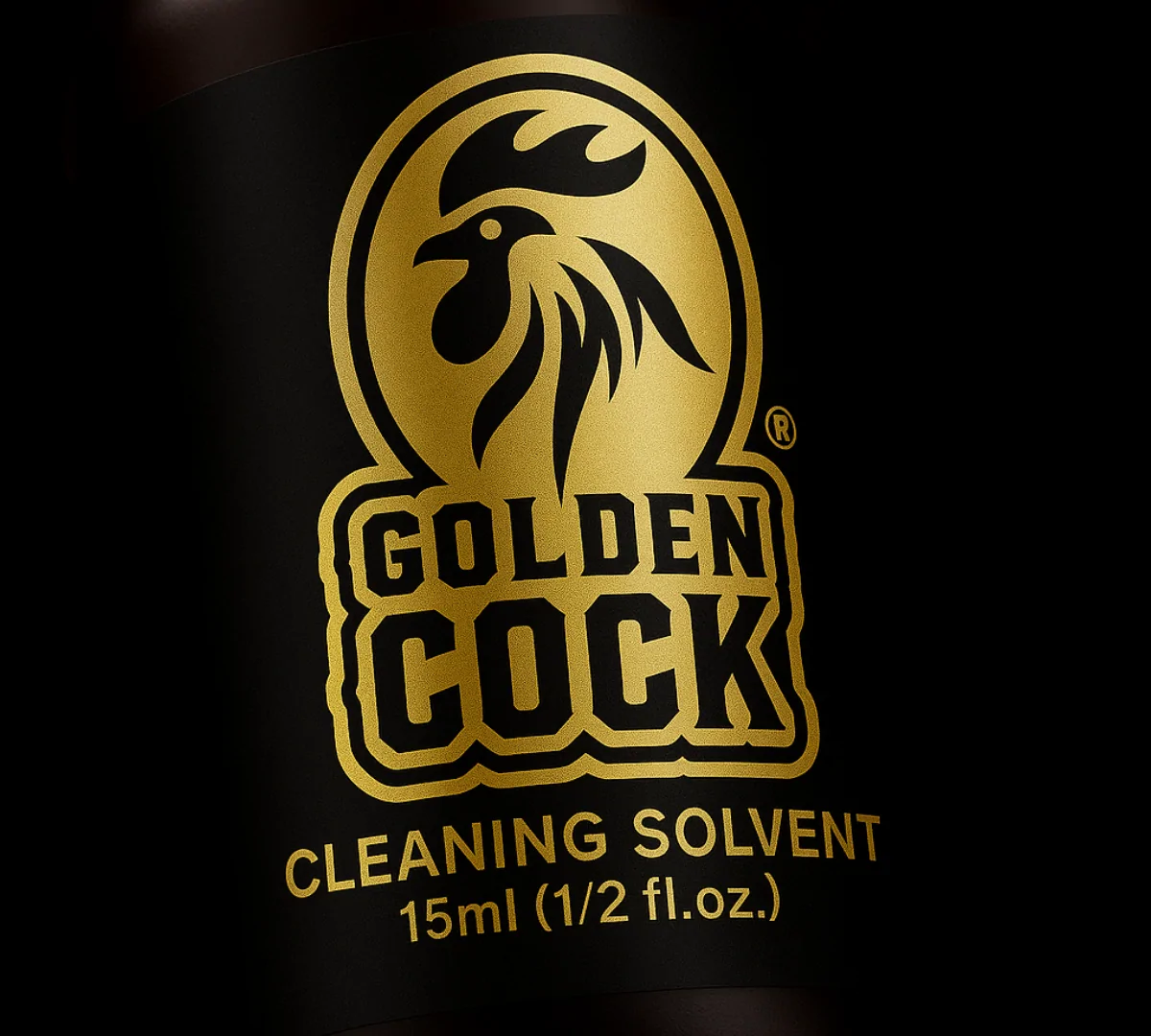 Cận cảnh nhãn chai Golden Cock Original 15ml chính hãng Mỹ