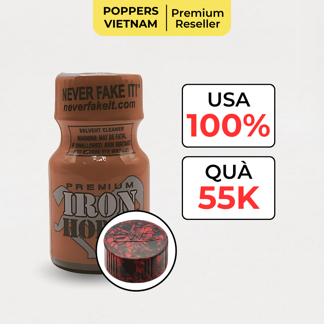 Iron Horse USA Popper 10ml chính hãng, nắp đặc trưng, quà tặng 55K.