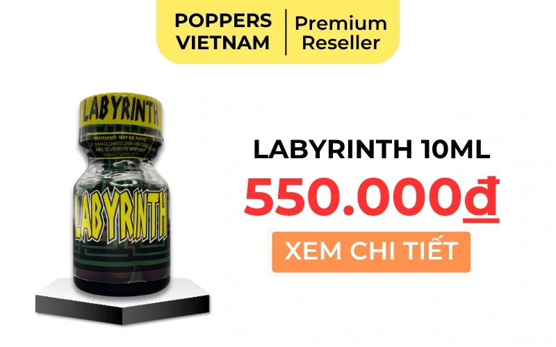 Labyrinth 10ml chính hãng USA – Giá 550.000đ tại Poppers Vietnam – Premium Reseller