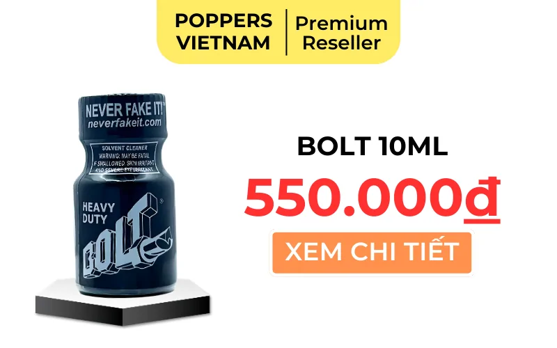 Nút button mua chai popper Bolt 10ml giá 550.000