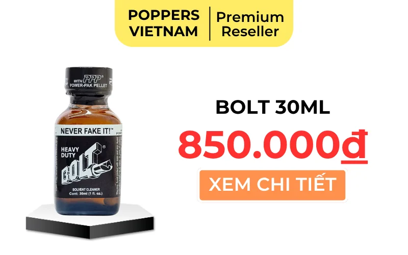 Nút button mua chai popper Bolt 30ml giá 850.000