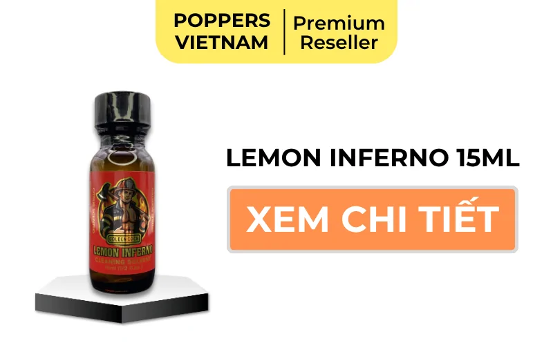 Nút button mua chai popper Golden cock Lemon Inferno 15ml tại Poppers Việt Nam - chi nhánh Cần Thơ