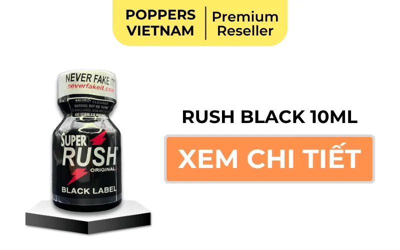 Nút button mua chai poppers Rush Black 10ml tại Poppers Việt Nam - chi nhánh Phú Quốc