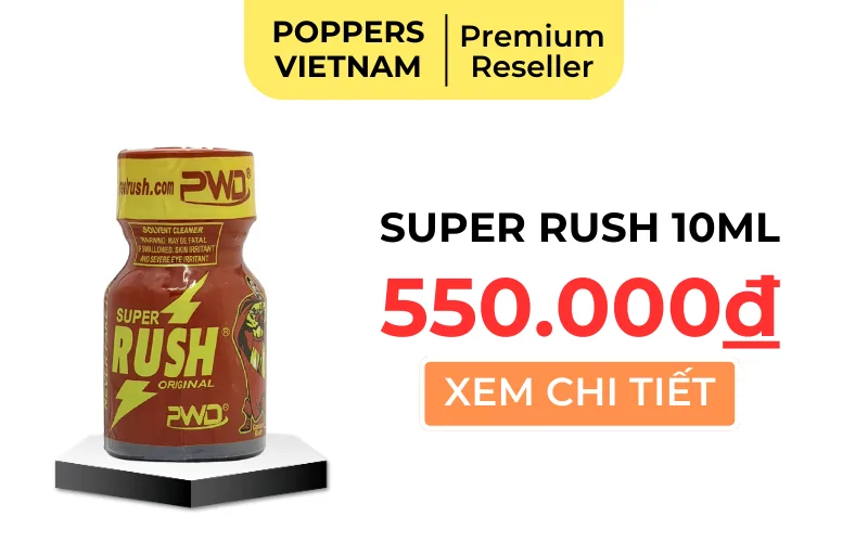 Nút button mua chai popper Super Rush 10ml tại shop popper Cần Thơ