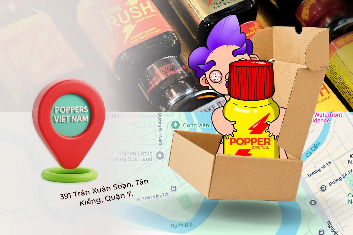 Mua poppers chính hãng tại TP.HCM – Giao hàng siêu tốc 30 phút từ Poppers Việt Nam