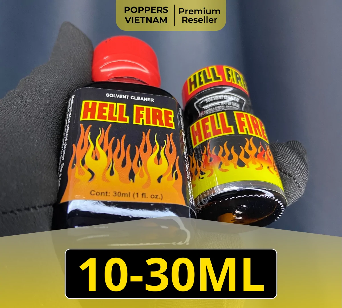 Chai popper bán chạy thứ hai là Hell Fire - sản phẩm đã được yêu thích bởi hiệu ứng đặc trưng và sự ổn định, mang lại ấn tượng khó quên