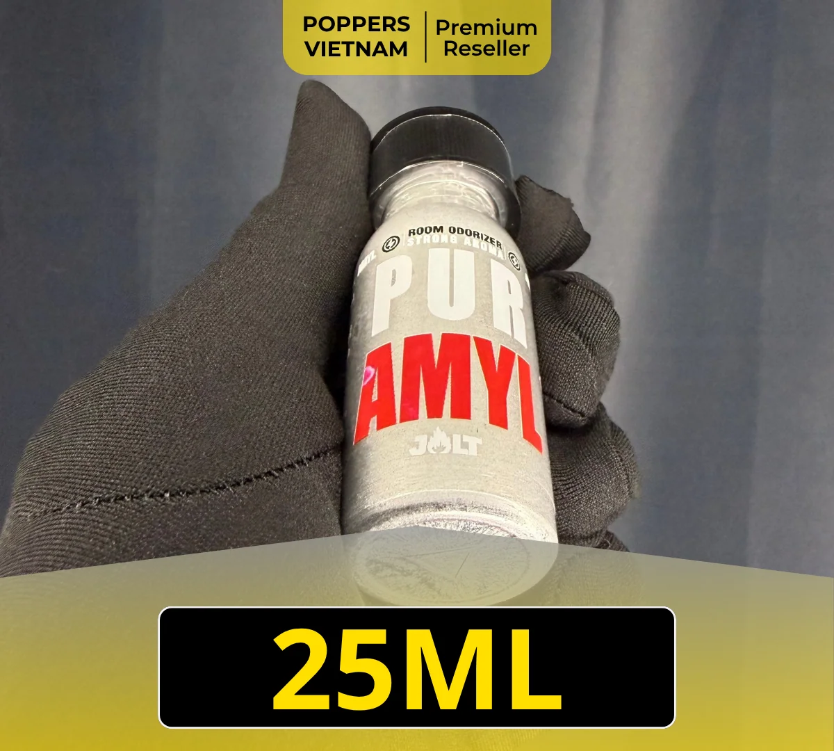 Hình ảnh là chai popper Jolt Amyl 25ml.
