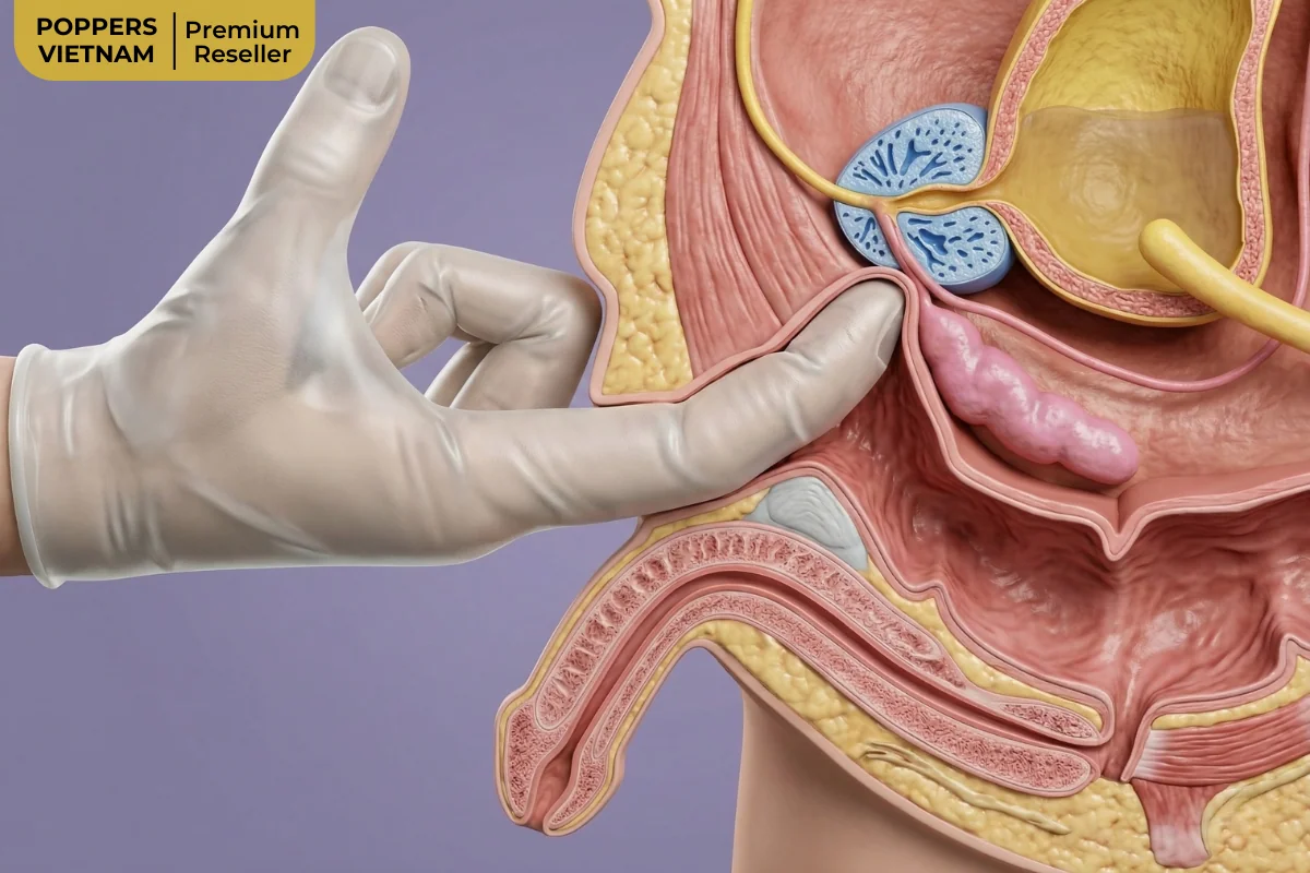 Hình ảnh 3D mô phỏng tuyến tiền liệt ở Nam Giới.